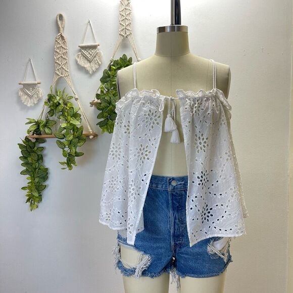 Free People Eyelet Tank - Picture 1 of 3
